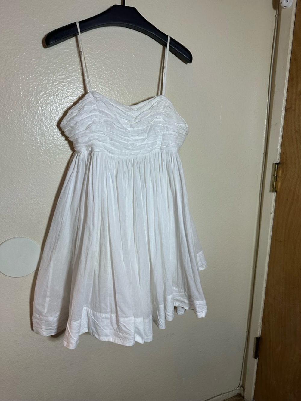 Forever that girl baby doll white cotton dress small